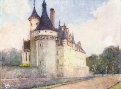 Chenonceaux vanuit de tuin door Amy B. Atkinson