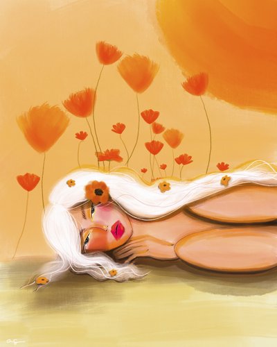 Golden Poppy Dream door Amy Straley