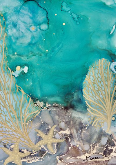 Gouden zeester door Amy Tieman