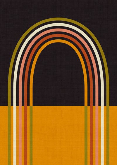 Geo Shapes Herfst 21 Regenboogboog door Ana Rut Bre