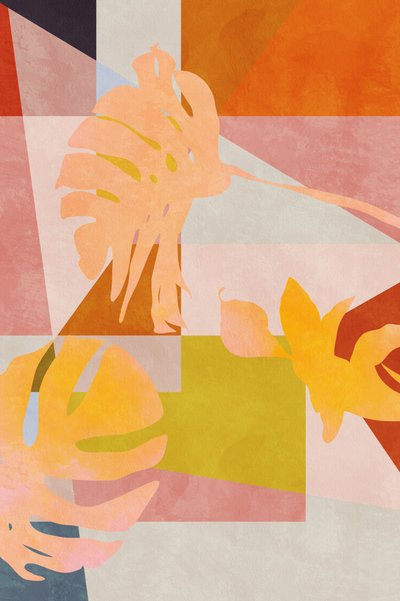 Biologische Bauhaus-geometrische bladeren door Ana Rut Bre