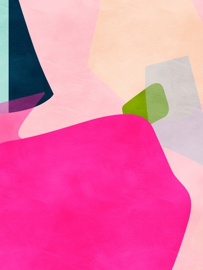 Roze pastelkleurige vorm door Ana Rut Bre