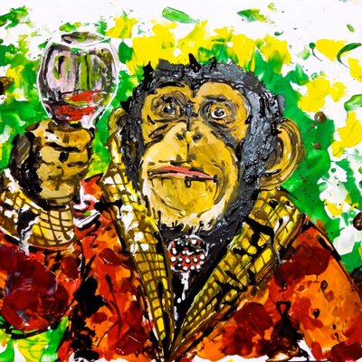 Dapper Monkey Toast door Anda Bieza