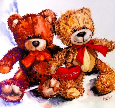 Liefde voor teddyberen door Anda Bieza