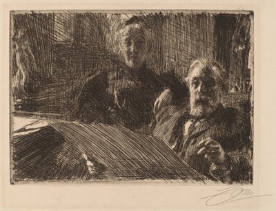 De heer en mevrouw Furstenburg, 1895 door Anders Leonard Zorn