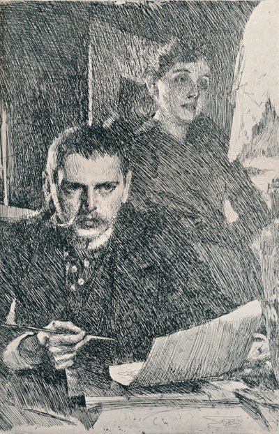 De heer en mevrouw Zorn, 1890, 1898 door Anders Leonard Zorn