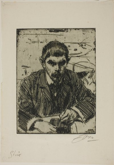 Albert Engström door Anders Zorn