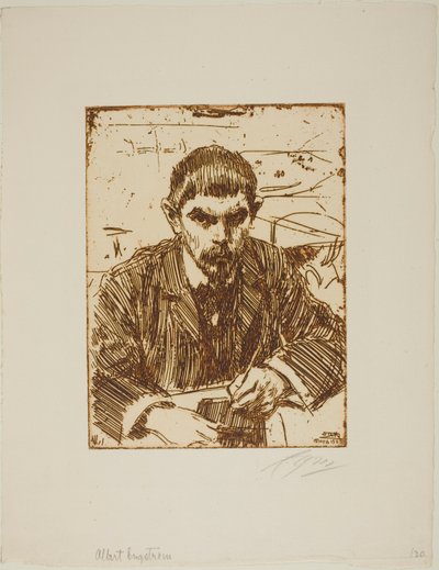 Albert Engström door Anders Zorn