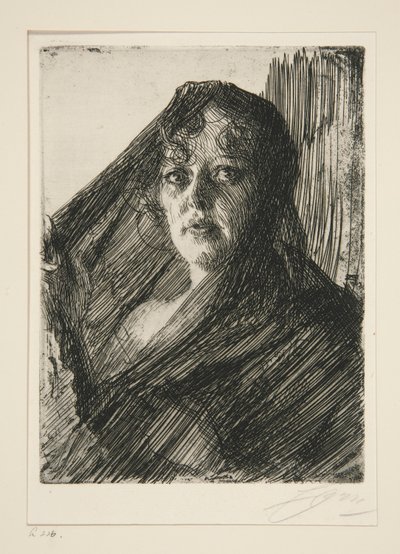 Gerda Lundequist door Anders Leonard Zorn