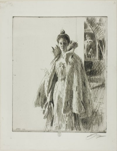 H. R. H. Prinses Ingeborg van Zweden I door Anders Leonard Zorn