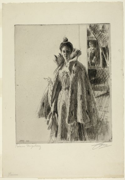 H.K.H. Prinses Ingeborg van Zweden I door Anders Leonard Zorn
