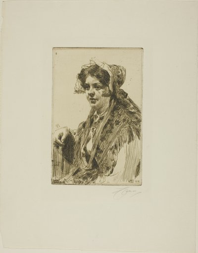 Nåskulla door Anders Leonard Zorn