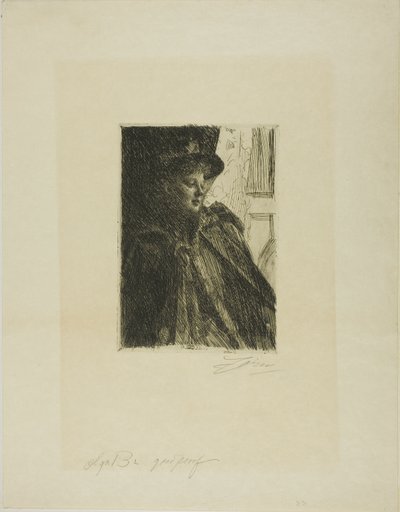 Olga Bratt door Anders Leonard Zorn