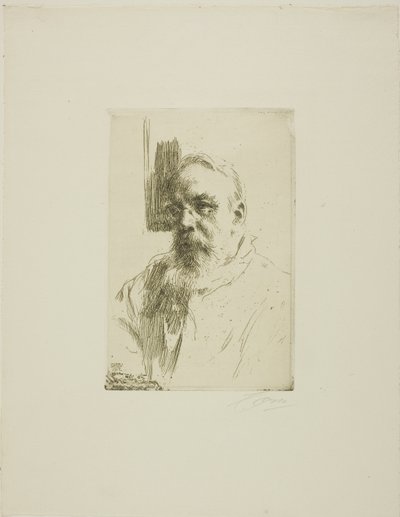 Professor John Berg door Anders Leonard Zorn