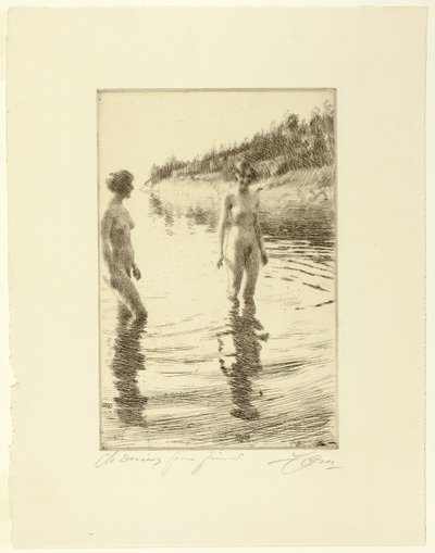 Ondiep door Anders Leonard Zorn
