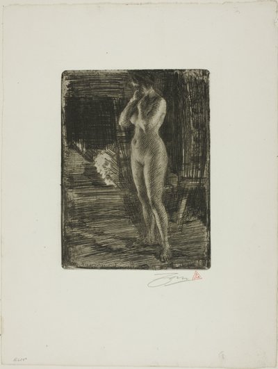 De Eerste Pose door Anders Leonard Zorn