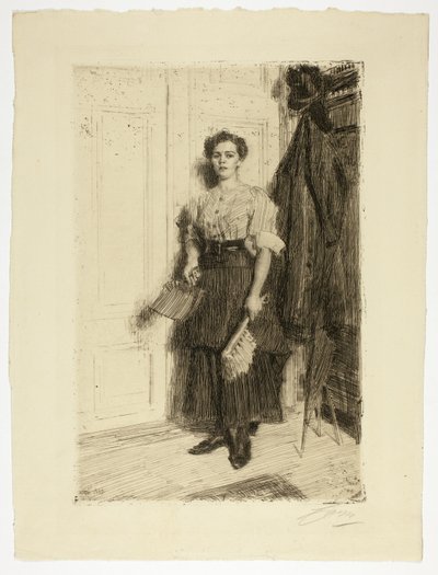 De Nieuwe Dienstmeid door Anders Leonard Zorn