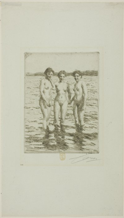 De Drie Gratiën door Anders Leonard Zorn