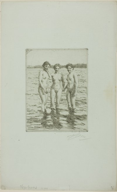 De drie Gratiën door Anders Leonard Zorn
