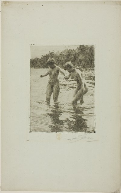 Twee baders door Anders Leonard Zorn