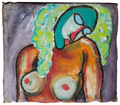 VERONTWAARDIGING AAN MODIGLIANI - VROUW IN SLAAP door Ando Gilardi