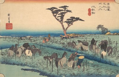Chiriu, Station nr. 40 door Ando Hiroshige
