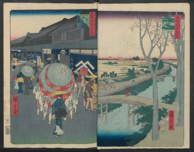 Hatsune Riding Ground, 1856-58 door Ando Hiroshige