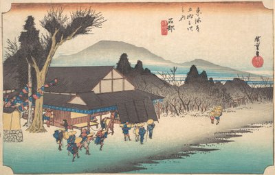 Ishibe, Megawa Sato, ca. 1834 door Ando Hiroshige