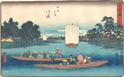 Kawasaki, ca. 1840 door Ando Hiroshige