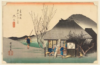 Mariko theehuis, in De drieënvijftig stations van de Tokaido-weg door Ando Hiroshige