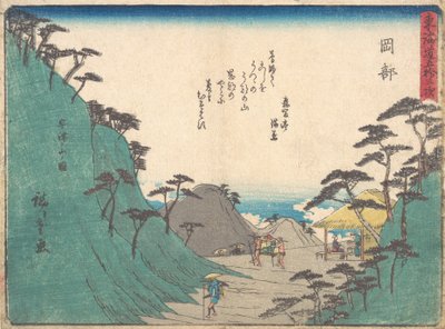 Okabe, ca. 1838 door Ando Hiroshige