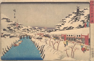 Winterlandschap door Ando Hiroshige