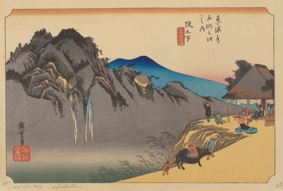 Sakamoshita Station door Ando or Utagawa (after) Hiroshige