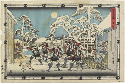 Acte 5 door Ando or Utagawa Hiroshige