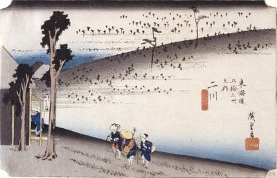 Futakawa door Ando or Utagawa Hiroshige