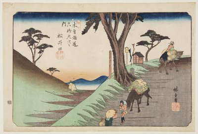 Nr. 17, Matsuida door Ando or Utagawa Hiroshige
