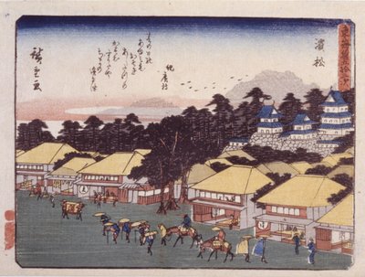 Station 30, Hamamatsu door Ando or Utagawa Hiroshige
