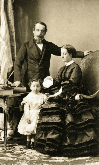 Keizer Napoleon III en zijn familie door Andre Adolphe Eugene Disderi