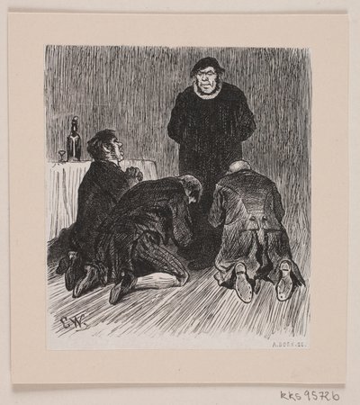 Illustratie voor "De Kolenbrander" door André Bork