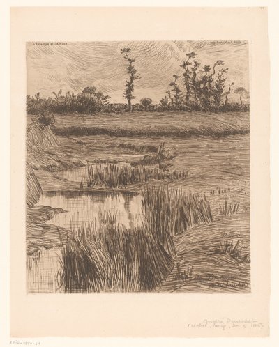 Landschap in Bretagne door André Dauchez