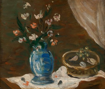 Stilleven met bloemen - Blauwe vaas door Andre Derain