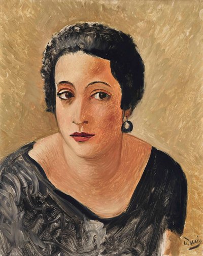 Portret van Madame Francis Carco door Andre Derain