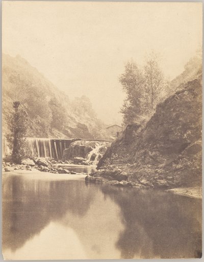 Landschap met waterval door André Giroux