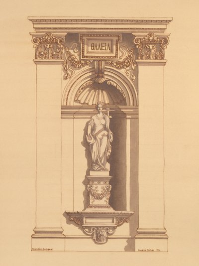 Opera van Boedapest, Hongarije (detail) door Andras Kaldor