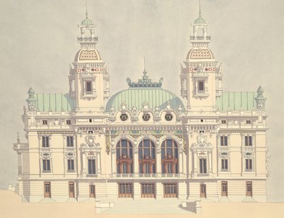 Opera van Monte Carlo, Monaco door Andras Kaldor