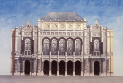 Concertzaal Vigado, Boedapest, Hongarije door Andras Kaldor