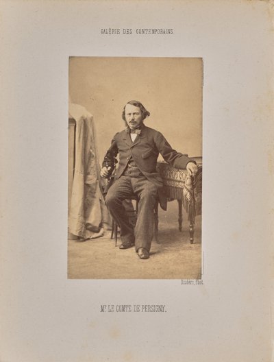 De graaf van Persigny door Andre Adolphe Eugene Disderi