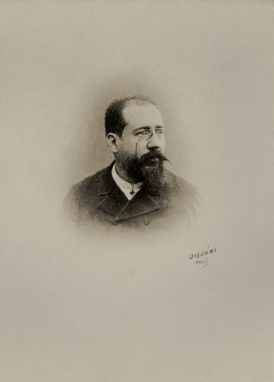 Portret van Maurice Rouvier (foto) door Andre Adolphe Eugene Disderi