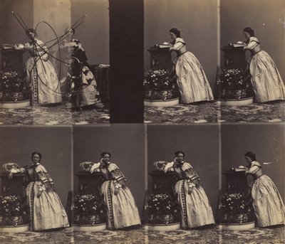 V Queniaus, mei-juni 1860 door Andre Adolphe Eugene Disderi