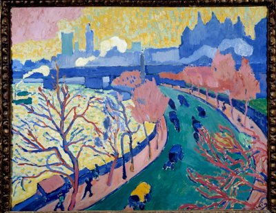 Charing Cross Bridge, Londen door Andre Derain